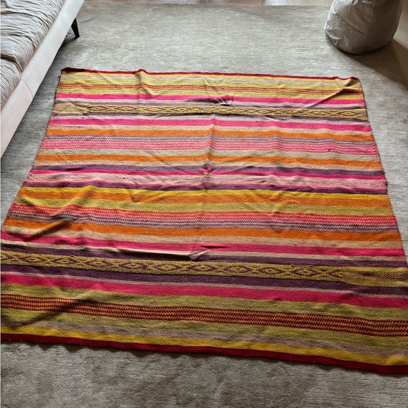 Authentic Peruvian vintage wool rug - Picture 5 of 8